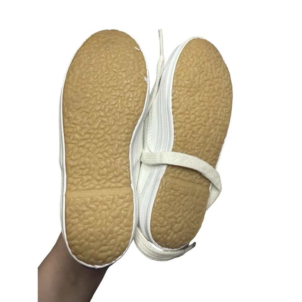 Vintage‎ Keds 9 1/2 M  Kids white leather Champion shoes sneakers.